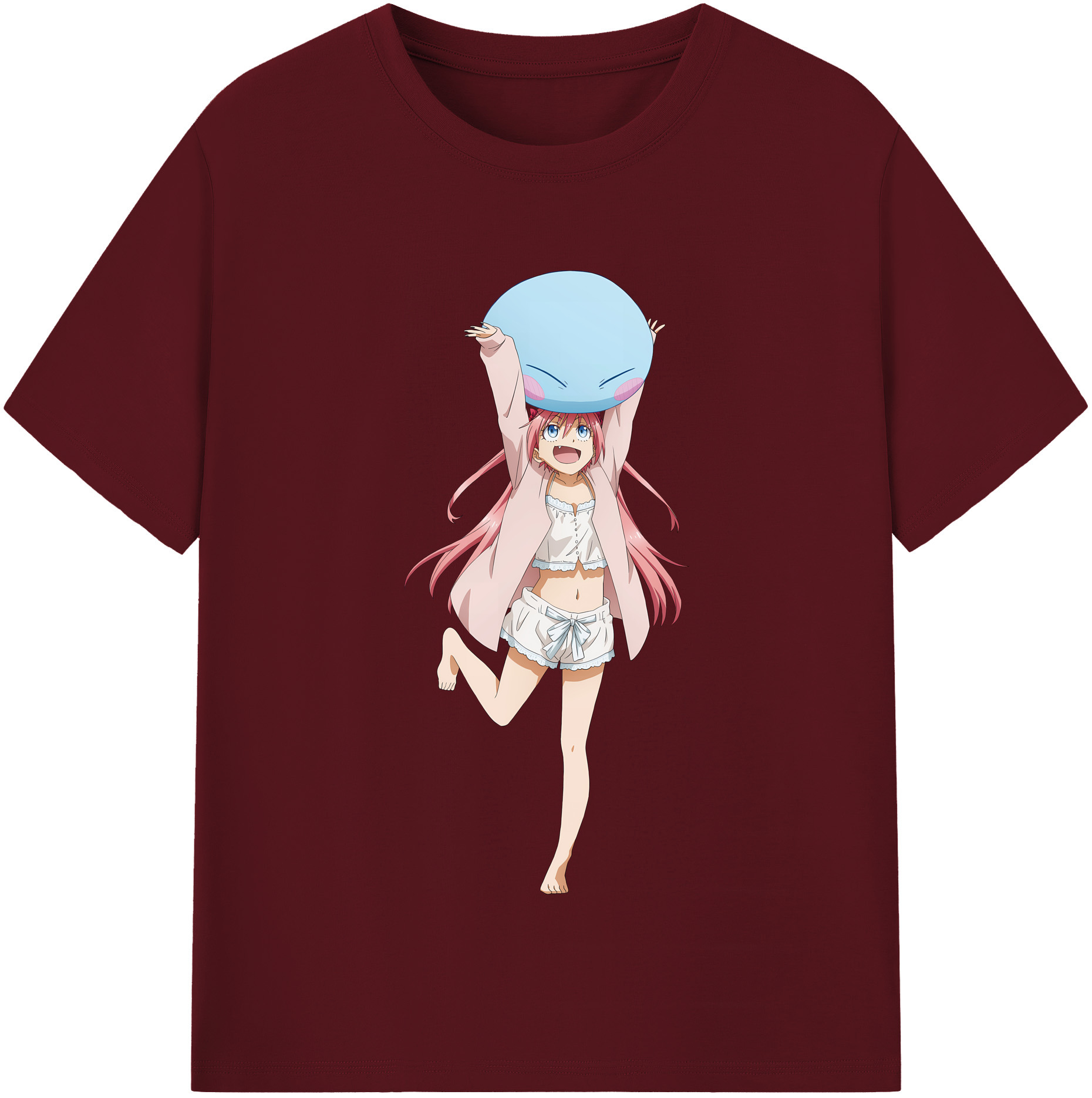 （画像用） 転スラ Regarding Reincarnated to Slime 綿100％半袖Tシャツ（フロントプリント）